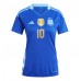 Echipament fotbal Argentina Lionel Messi #10 Tricou Deplasare Copa America 2024 pentru femei maneca scurta